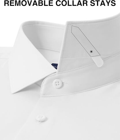 Alimens & Gentle Men's Premium Dress Shirts - Mulberry Silk Performance Wrinkle Free Stain Shield Button Down Shirt in Kuwait
