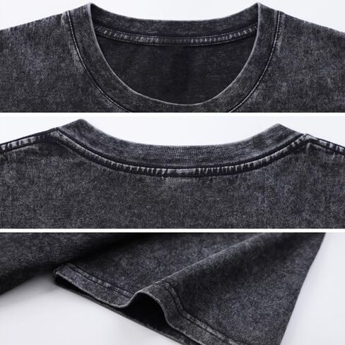 Acid Wash T-Shirts Unisex Oversized Vintage Baggy Short Sleeve Cotton Tops Streetwear for Men Women S-3XL in Saudi Arabia