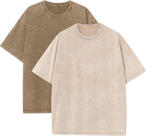 Acid Wash T-Shirts Unisex Oversized Vintage Baggy Short Sleeve Cotton Tops Streetwear for Men Women S-3XL in Saudi Arabia