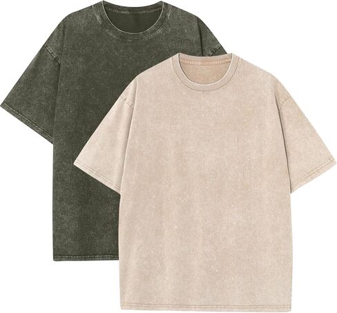 Acid Wash T-Shirts Unisex Oversized Vintage Baggy Short Sleeve Cotton Tops Streetwear for Men Women S-3XL in Saudi Arabia