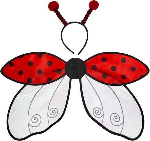 Halloween Costumes for Women Cute Bee/Ladybug Wings with Headband Set Party Favors in Kuwait