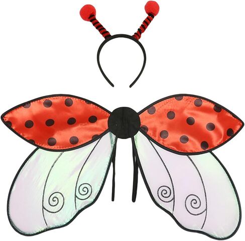 Halloween Costumes for Women Cute Bee/Ladybug Wings with Headband Set Party Favors in Kuwait