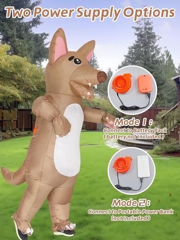 Adult Inflatable Dog Costume Blow up Funny Men Women Halloween Cosplay Party Outfit in Saudi Arabia