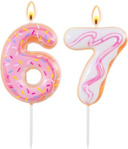 6 7 Candle,Funny 6 7 Birthday Candle,Ice Cream Birthday Cake Decorations,Six Seven Number Birthday Cake Candle in Saudi Arabia