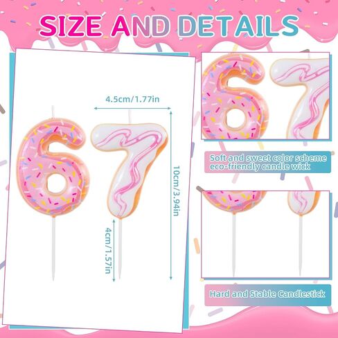 6 7 Candle,Funny 6 7 Birthday Candle,Ice Cream Birthday Cake Decorations,Six Seven Number Birthday Cake Candle in Saudi Arabia