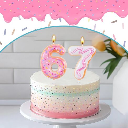 6 7 Candle,Funny 6 7 Birthday Candle,Ice Cream Birthday Cake Decorations,Six Seven Number Birthday Cake Candle in Saudi Arabia