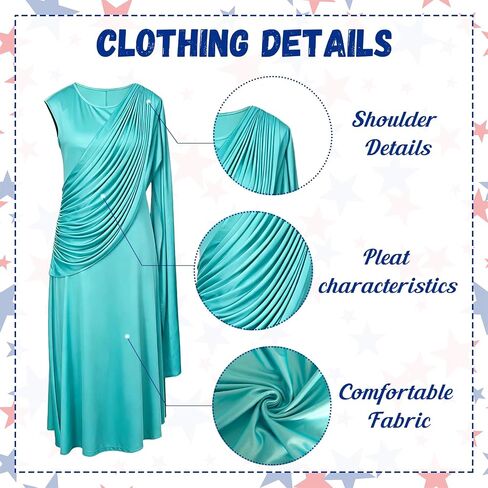 2 Piece Patriotic Collection Adult Statue of Liberty Costume Set for Women in Saudi Arabia