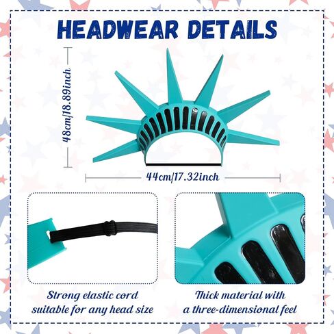 2 Piece Patriotic Collection Adult Statue of Liberty Costume Set for Women in Saudi Arabia