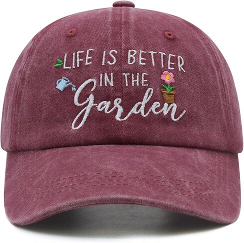Gardening Gifts for Women, Gardening Hat, Mothers Day Plant Gift for Mom Grandma, Adjustable Embroidered Baseball Cap in Saudi Arabia