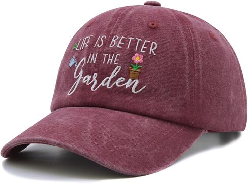 Gardening Gifts for Women, Gardening Hat, Mothers Day Plant Gift for Mom Grandma, Adjustable Embroidered Baseball Cap in Saudi Arabia