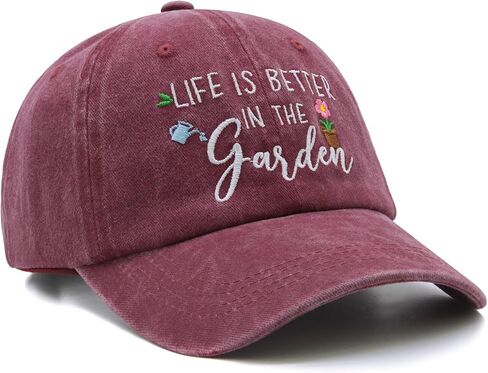 Gardening Gifts for Women, Gardening Hat, Mothers Day Plant Gift for Mom Grandma, Adjustable Embroidered Baseball Cap in Saudi Arabia