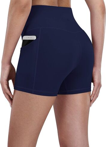 Fengbay 2 Pack 5" Biker Shorts for Women with Pockets, High Waist Workout Shorts for Women Compression Yoga Shorts in Saudi Arabia