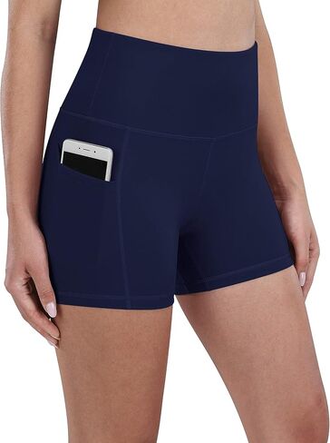 Fengbay 2 Pack 5" Biker Shorts for Women with Pockets, High Waist Workout Shorts for Women Compression Yoga Shorts in Saudi Arabia