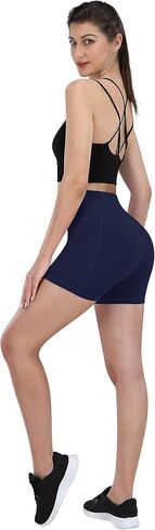 Fengbay 2 Pack 5" Biker Shorts for Women with Pockets, High Waist Workout Shorts for Women Compression Yoga Shorts in Saudi Arabia