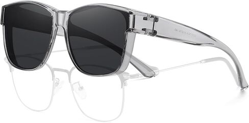 HAOLOTA Fit Over Sunglasses-Polarized for Men, Oversized Sun Glasses Square Shades UV400 Protection for Driving in Saudi Arabia