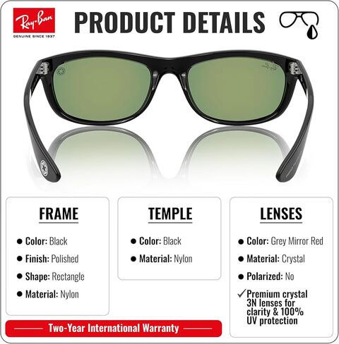 Ray-Ban RB4089 STAR WARS – DARTH VADER BALORAMA Rectangle Shape Sunglasses with Official RAYBAN Eyewear Kit in Kuwait
