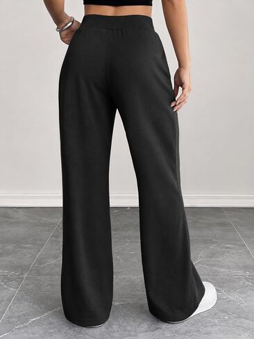 ATHMILE Wide Leg Sweatpants Women High Waisted Baggy Lounge Pants Casual Comfy Joggers Fall Fashion Trendy Gym Clothes in Kuwait