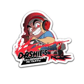 (3PCS) Dashie Merch Dashie plushie Merch Puh-Ranormal Activity Sticker 3x3 in