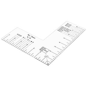 Tshirt Ruler Guide for Vinyl Alignment - Left Chest, Tee Measurement Template, Tshirt Ruler Alignment Tool Placement for Heat Press for Adult Men and Women Front and Back Measurement