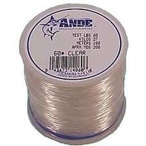 Ande A2-80C Premium Monofilament Fishing Line, 2-Pound Spool, 80-Pound Test, Clear Finish