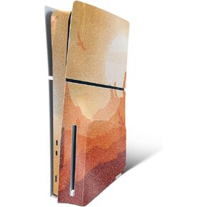 MightySkins Glossy Glitter Skin Compatible with Playstation 5 Slim Digital Edition Console Only - Leopard Face | Protective, Durable High-Gloss Glitter Finish | Easy to Apply | Made in The USA