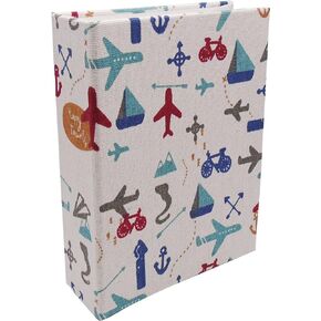 Kids Photo Album, 100 Pockets 4x6 Linen Cover Photo Book, Slip-in Picture Album for Boys, Girls, Families(Air Plane)