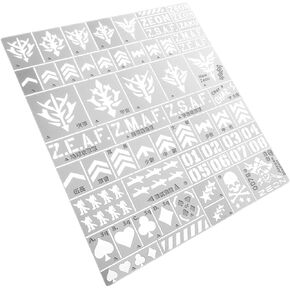 304 Stainless Steel Universal Model Leakage Plate DIY Stainless Steel Leakage Spray Stencil Template for Zeon HG MG Model Kit
