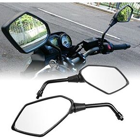 OKSTNO LED Skull Skeleton Hand Claw Side Mirrors Rearview Mirrors With Turn Signals For Motorcycle with 8mm 10mm Thread Bolts, Left & Right