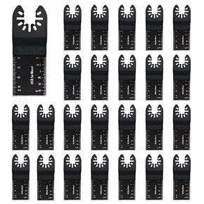 35PCS Oscillating Saw Blades Titanium Multi Tool Blades Kits for Wood Plastic Metal, Universal Oscillating Multitool Blades Fit for Dewalt Ryobi Milwaukee Rockwell Fein Makita