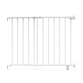 Summer by Ingenuity The Stairway 42W Series Safety Pet and Baby Gate, 28"-42" Wide, 28" Tall, for Stairway or Hallways - White Metal