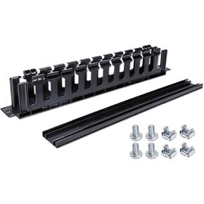 2 حزمة 1U 19 بوصة مدير كابلات الفرشاة الأفقية، لوحة شريط مسار الكابل لإدارة الكابلات المثبتة على الرف in Kuwait