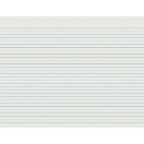 School Smart Skip-A-Line Ruled Writing Paper, 1/2 Inch Ruled Long Way, 11 x 8-1/2 Inches, Pack of 500,White