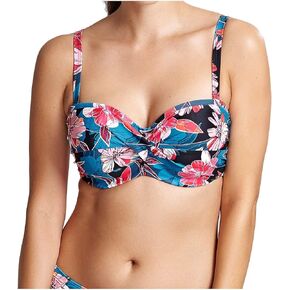 Panache Women's SW1403 Anya Riva Print Twist Bandeau Bikini Swim Top