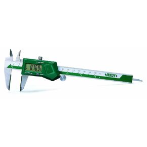 INSIZE 1110-300A Electronic Caliper with Carbide Tipped Jaws, 0-12"/0-300 mm