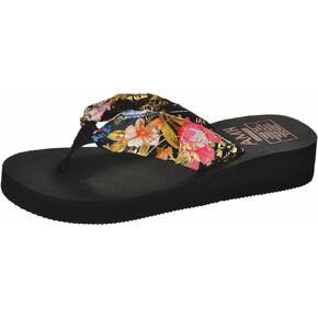 Comfortable and Cute Women's Flip Flops Bohemian Ribbon Summer Beach Sandals Extremely Lightweight, Comfortable, Non-Slip，Suitable for indoor and outdoor use