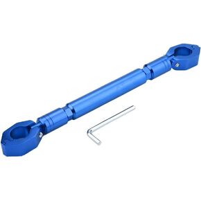 Motorcycle Balance Bar, Aluminum Alloy Motorcycle Balance Handlebar Cross Bar Steering Wheel Strength Lever Reinforce Lever for 22mm Motorcycle Handlebars(Blue)