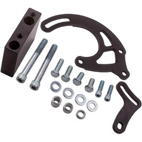 maXpeedingrods Short Water Pump Power Steering Bracket for Chevy Big Block 396 427 454 EWP SWP BBC