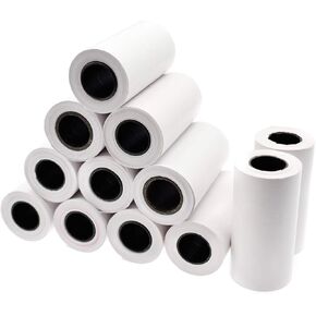 12 قطعة من الورق الحراري Riyitauto للطابعة المحمولة PAPERANG جيب بلوتوث محمول غير لاصق 57 مم × 30 مم للطابعة الحرارية ماكينة تسجيل النقود POS لفة ورق استلام in Kuwait