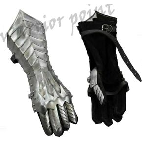 WARRIORPOINT Medieval Nazgul Fantasy Gauntlets SCA Armor Gauntlets Gloves Iron With Exp Shipping