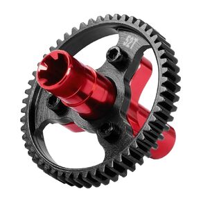Rcarmumb 54T 0.8Mod Slipper Clutch Upgrades Part for Arrm a 1/10 Big Rock Granite Kraton Outcast Senton Vorteks 1/8 Typhon,45# Steel 54T Slipper Set with Slipper Shaft,Replace #ARA310948,Red