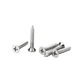 Phillips Wood Screw, Stainless Steel Screw, Flat Head - Phillips, Qnt: 100 PC, by Handymen Hardware (6 x 1 1/2")