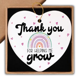 Teacher Appreciation Gifts Ornament Keepsake Sign Heart Plaque Thank You for Being Such an Important Part of My Story Best Teacher Gift Birthday Christmas Thank You Gifts for Teacher
