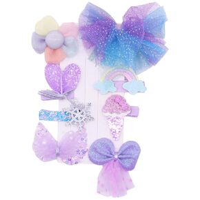 Petunny Baby Girl Hair Clips,Cute Hair Clips Candy Toddler Hair Accessories Flowers Hair Bows Barrettes Fully Lined Non Slip Hairpins Set for Little Girls Kids Infant Children(Peach Pink)