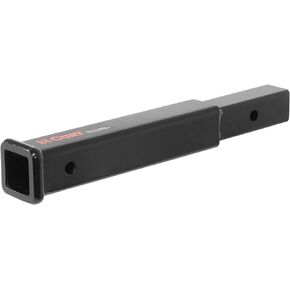 CURT 45795 14-Inch Long Trailer Hitch Extension for 2-Inch Receiver, 3,500 lbs, Gloss Black Powder Coat