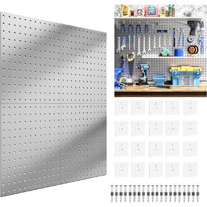 بيجبورد، لوح ربط، منظم حائط بيجبورد مع خطافات ذاتية اللصق، بدون حفر على الحائط، ألواح ربط للجدران، سهلة التركيب، لوح بيجبورد معدني لورشة عمل المطبخ في غرفة الحرف اليدوية in Kuwait
