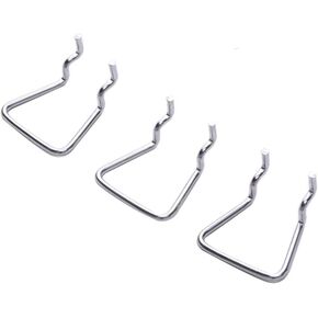 DEEKOUDT Hanger Shelf Display Hook, 20 Stainless Steel Hooks, Store, Supermarket, Workshop Hanger Pliers, Hanging Tools, Paint Brushes, Extensions, Sports Equipment (U-Shaped)