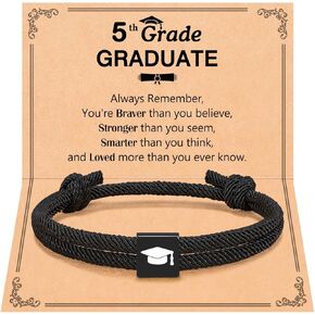 UNGENT THEM Graduation Braided Rope Bracelet for Men Boys, Christian Graduation Day Gifts for Son Grandson Nephew Brother Teens Boys in Kuwait