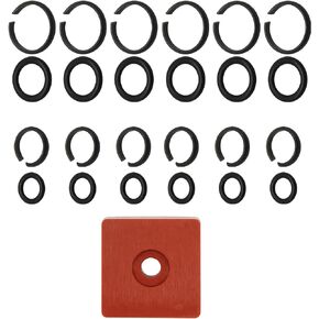 1/2" & 3/8" Impact Wrench Retainer rings with O-ring Fit for Electric Wrench/Pneumatic Wrench, Including Retainer Ring Anvil Install Tool, Impact Wrench Tool Parts and Accessories (6+6/Sets)