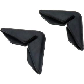 Modengzhe 2 Pcs Car Front Door Anti-Collision Corner Guards, PVC Car Door Bump Edge Anti-Scratch Rubber Protector, 38 x 38 mm