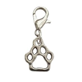 WYGUYO 4pcs Cat Paw Clip on Charm, Cute Dog Paw Print Zipper Pull, Pet Lover Jewelry